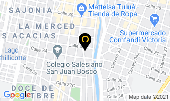 Mapa de Hotel Escalinata Pupi. en Tulua