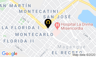 Mapa de Hotel Exitoso en Magangué
