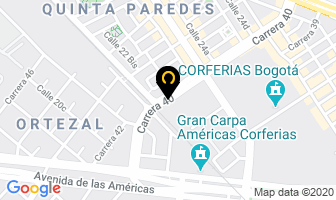Mapa de Hotel Ferrovial en Bogotá D.C