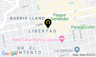 Mapa de Hotel Frontera en Cúcuta