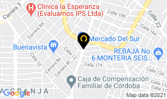 Mapa de Hotel Ganadero en Montería