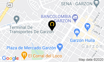 Mapa de Hotel Garzón en Garzón