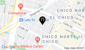 Mapa de Hotel Grand House en Bogotá D.C