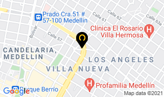 Mapa de Hotel Hora Alterada en Medellín