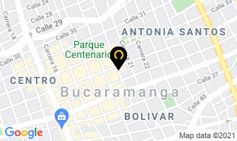 Mapa de Hotel Intemacional La Triada en Bucaramanga