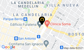 Mapa de Hotel Internacional en Medellín