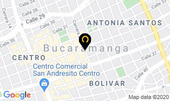Mapa de Hotel Internacional La Triada en Bucaramanga