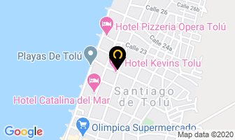 Mapa de Hotel Katylu en Santiago de Tolú