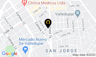 Mapa de Hotel Kurakata en Valledupar
