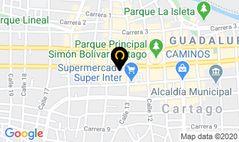Mapa de Hotel La Luna en Cartago