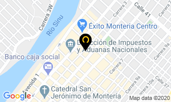 Mapa de Hotel La Perla en Montería