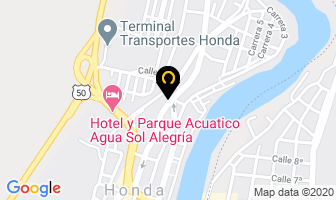 Mapa de Hotel La Popa en Honda