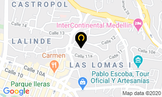 Mapa de Hotel Las Lomas en Medellín