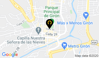 Mapa de Hotel Las Nieves en Girón