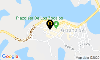 Mapa de Hotel Las Vegas en Guatapé