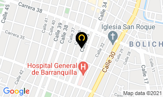 Mapa de Hotel Las Villas en Barranquilla
