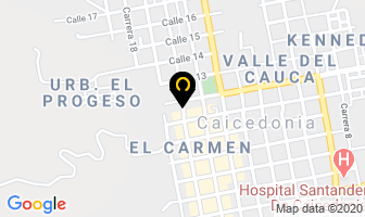 Mapa de Hotel Las Villas en Caicedonia