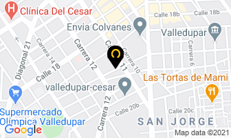 Mapa de Hotel Leyenda Vallenata en Valledupar