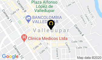 Mapa de Hotel Londres en Valledupar