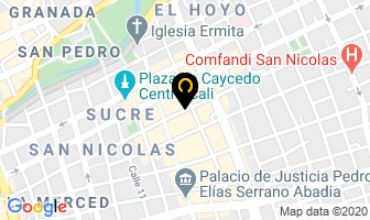 Mapa de Hotel Los Angeles del Centro en Cali