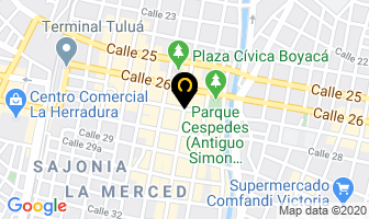 Mapa de Hotel Los Cristales en Tulua