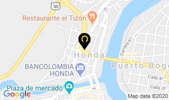 Mapa de Hotel los puentes en Honda
