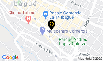 Mapa de Hotel lusitania en Ibagué