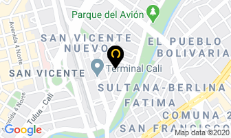 Mapa de Hotel Mansión Del Norte en Cali