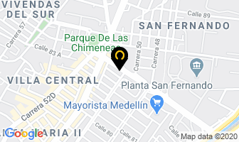 Mapa de Hotel Marco Delicias en Itaguí