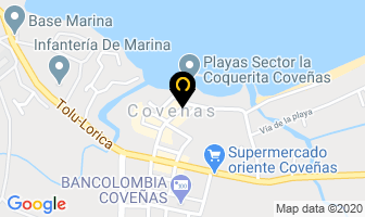 Mapa de Hotel Mediterráneo en Coveñas