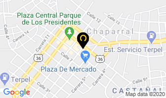 Mapa de Hotel mirador en Chaparral