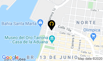 Mapa de Hotel Miramar en Santa Marta