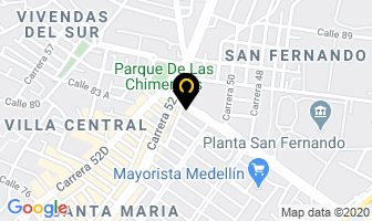 Mapa de Hotel Momentos en Itaguí