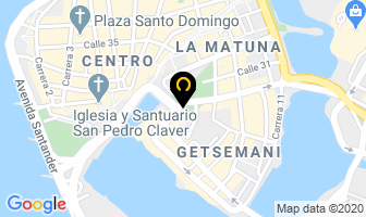 Mapa de Hotel Monterrey en Cartagena