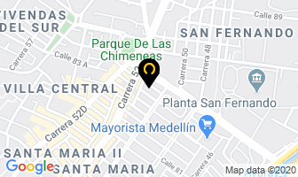 Mapa de Hotel Monterrey en Itaguí