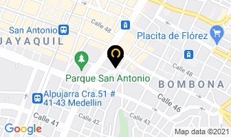 Mapa de Hotel Nuevo Samaritano en Medellín
