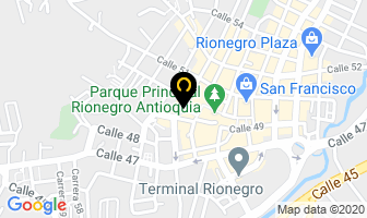 Mapa de Hotel Oriente Real en Rionegro