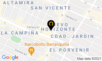 Mapa de Hotel Oxford en Barranquilla