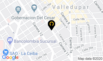 Mapa de Hotel Panorama en Valledupar