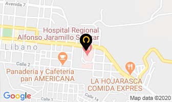 Mapa de Hotel Pantagora - Libano Tolima en Líbano