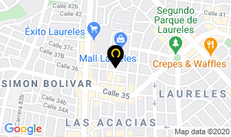 Mapa de Hotel Playa Blanca en Medellín