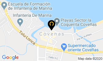 Mapa de Hotel Playa Coveñas en Coveñas