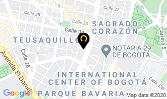 Mapa de Hotel Posada Colombiana en Bogotá D.C