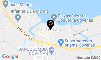 Mapa de Hotel Posada del Mar en Coveñas