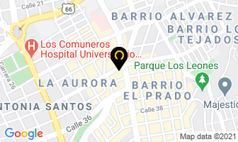 Mapa de Hotel Prado 34 en Bucaramanga