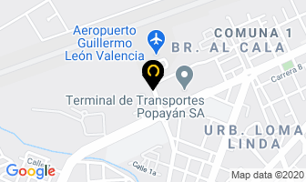 Mapa de Hotel Puerta Del Sol en Popayán