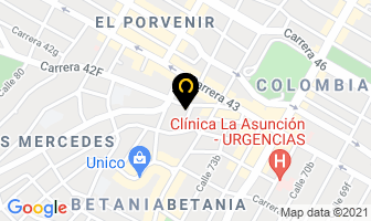 Mapa de Hotel Puerta Del Sol en Barranquilla