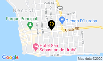 Mapa de Hotel Punta de Aguila en Necoclí