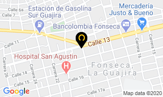 Mapa de Hotel Raquelita en Fonseca