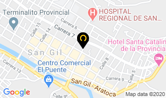 Mapa de Hotel Real Polux en San Gil
